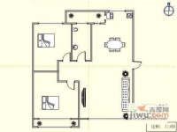 万科假日风景2室2厅1卫188㎡户型图