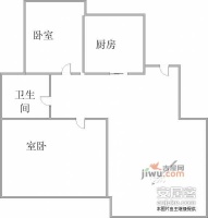 万科城市花园2室1厅1卫146㎡户型图