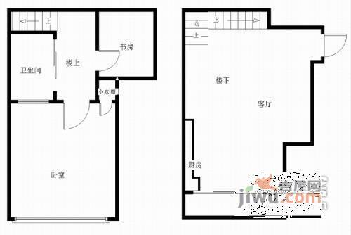 生辉第一城2室1厅1卫120㎡户型图