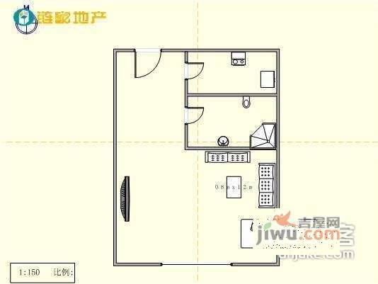 美域盛景1室1厅1卫262㎡户型图