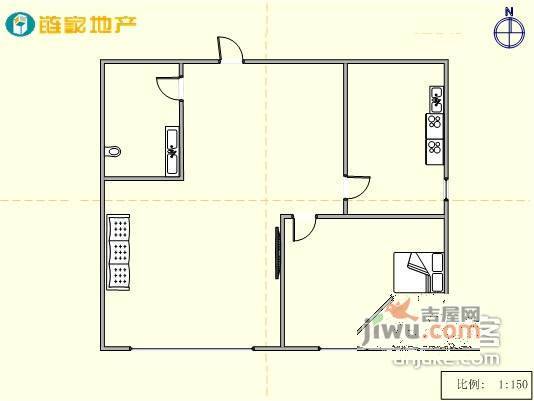 美域盛景1室1厅1卫262㎡户型图