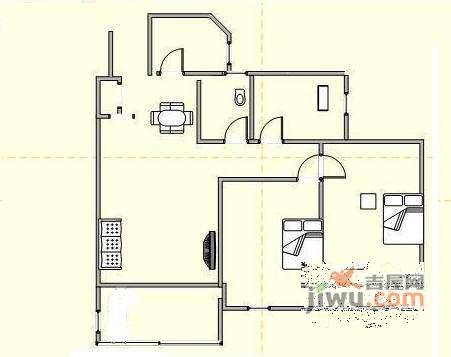 东特星中环3室2厅1卫134㎡户型图