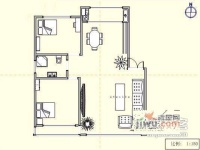 金盛园2室2厅1卫140㎡户型图