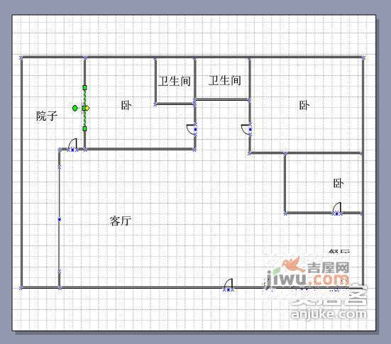 泰达花园3室2厅2卫119㎡户型图