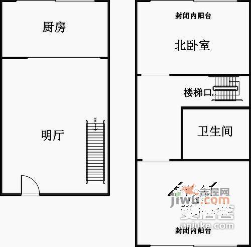 部居逸阁2室1厅1卫710㎡户型图