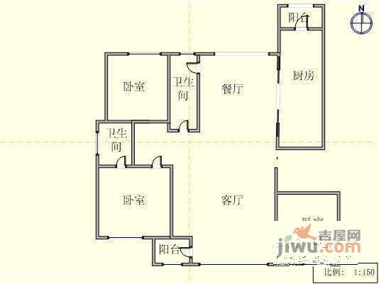 金广东海岸社区3室2厅2卫177㎡户型图