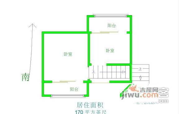 红星苑2室1厅1卫户型图