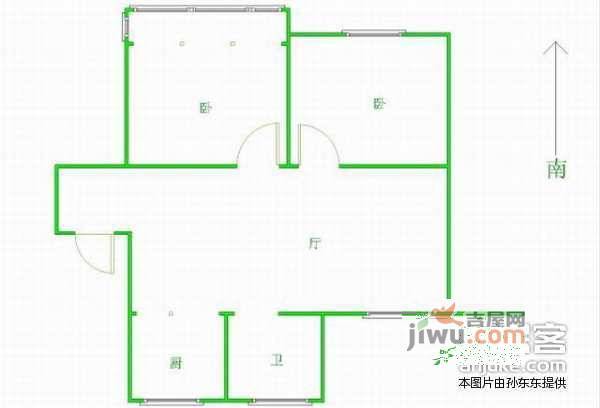 春光苑2室1厅1卫户型图