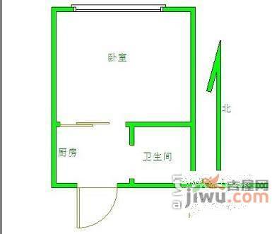 东坊雅居1室1厅1卫68㎡户型图