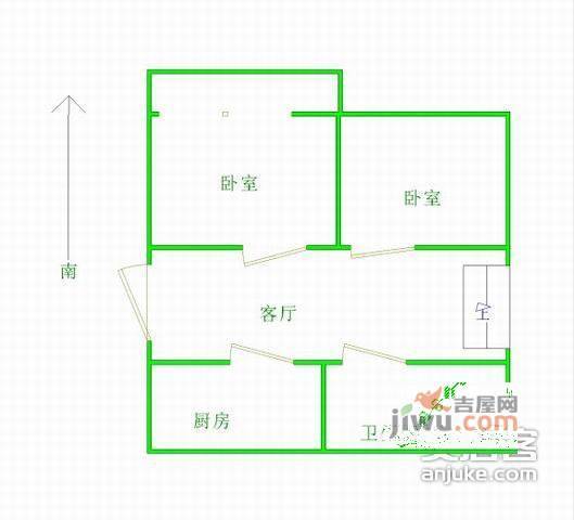 育才弄小区3室1厅1卫户型图