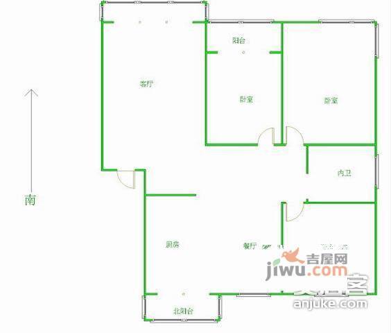 德院3室2厅2卫137㎡户型图