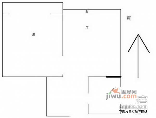 靖海新村1室1厅1卫47㎡户型图