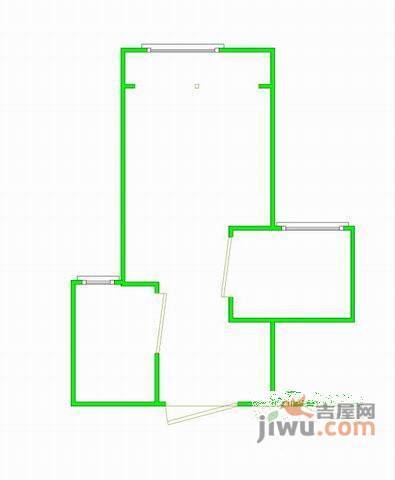 香山名园1室1厅1卫44㎡户型图