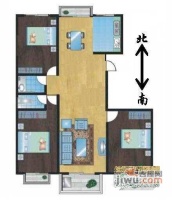 长江大厦3室2厅2卫150㎡户型图