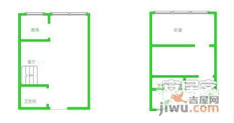 新州人家2室2厅1卫105㎡户型图