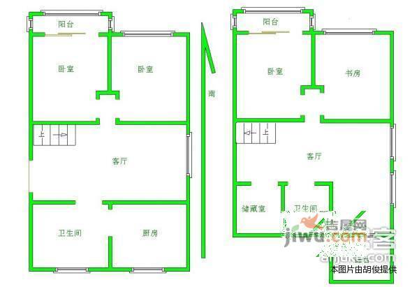 广益佳苑5室2厅2卫182㎡户型图