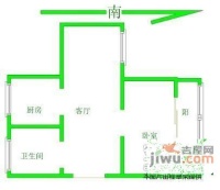 太湖花园1室1厅1卫74㎡户型图