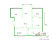 桑达园3室2厅1卫108㎡户型图