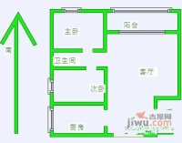 金色江南天景花园2室2厅1卫114㎡户型图