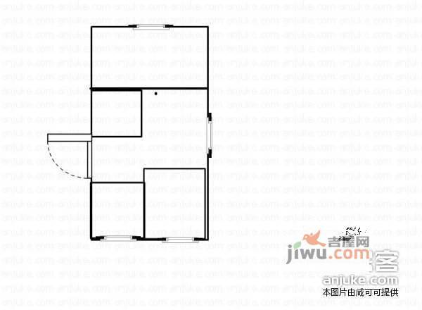 福临万家2室1厅1卫95㎡户型图