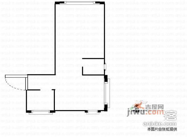 远东延福花园1室1厅1卫65㎡户型图