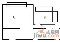 嘉尚青庭服务公寓1室1厅1卫106㎡户型图