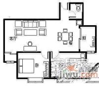 北村新苑2室2厅1卫91㎡户型图