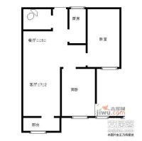 北村新苑2室1厅1卫89㎡户型图