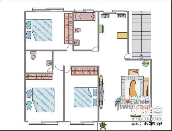 盛世美域3室2厅2卫116㎡户型图