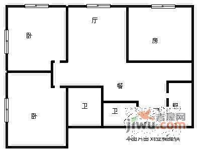 檀香湾3室2厅2卫225㎡户型图