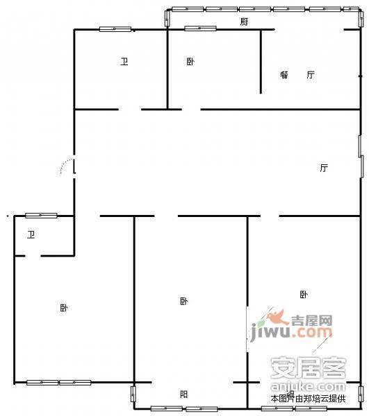 中惠雅园3室2厅2卫213㎡户型图