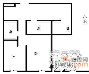 麦岛家园2室2厅1卫106㎡户型图