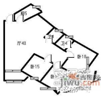 金都花园3室2厅2卫137㎡户型图