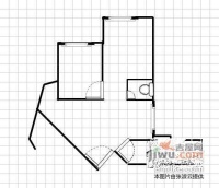 金都花园2室1厅1卫133㎡户型图