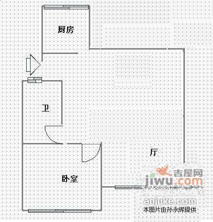 金环大厦1室1厅1卫户型图