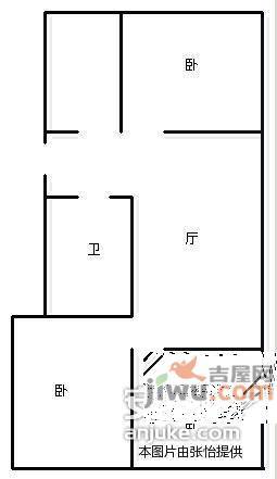 虎山花苑3室2厅1卫132㎡户型图