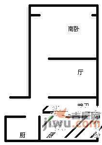 铁路小区2室1厅1卫80㎡户型图