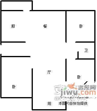 天泰奥园3室2厅2卫129㎡户型图