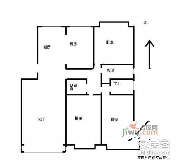 馨盛苑3室2厅2卫192㎡户型图