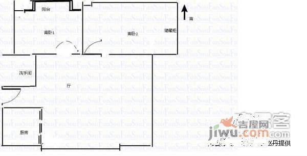 福林苑小区2室1厅1卫101㎡户型图