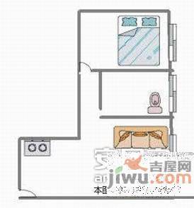 国际名都1室1厅1卫71㎡户型图