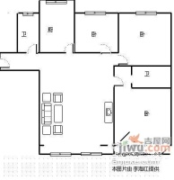 绿岛花园3室2厅2卫161㎡户型图