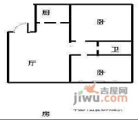 东方之珠2室2厅1卫94㎡户型图