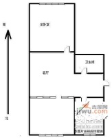 镇江路小区2室1厅1卫85㎡户型图