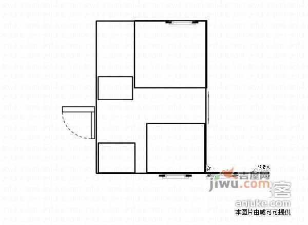 李村公园2室1厅1卫84㎡户型图