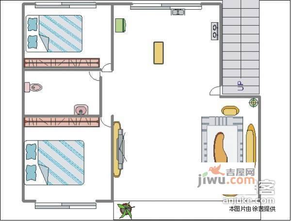 盈园广场2室2厅2卫133㎡户型图