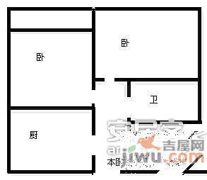 双玉新苑2室1厅1卫87㎡户型图