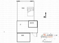 城建鼎都1室1厅1卫55㎡户型图