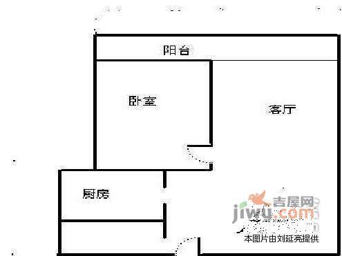 千禧龙苑1室2厅1卫85㎡户型图