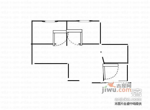 错埠岭四小区2室0厅1卫53㎡户型图